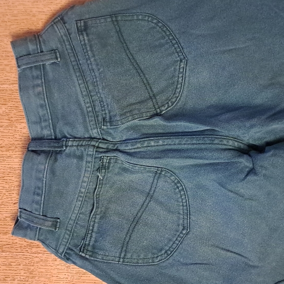 90's forest green high-waisted denim jeans - Picture 4 of 5